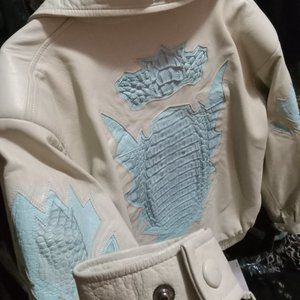 A Genuine leather collectors motorcycle jacket